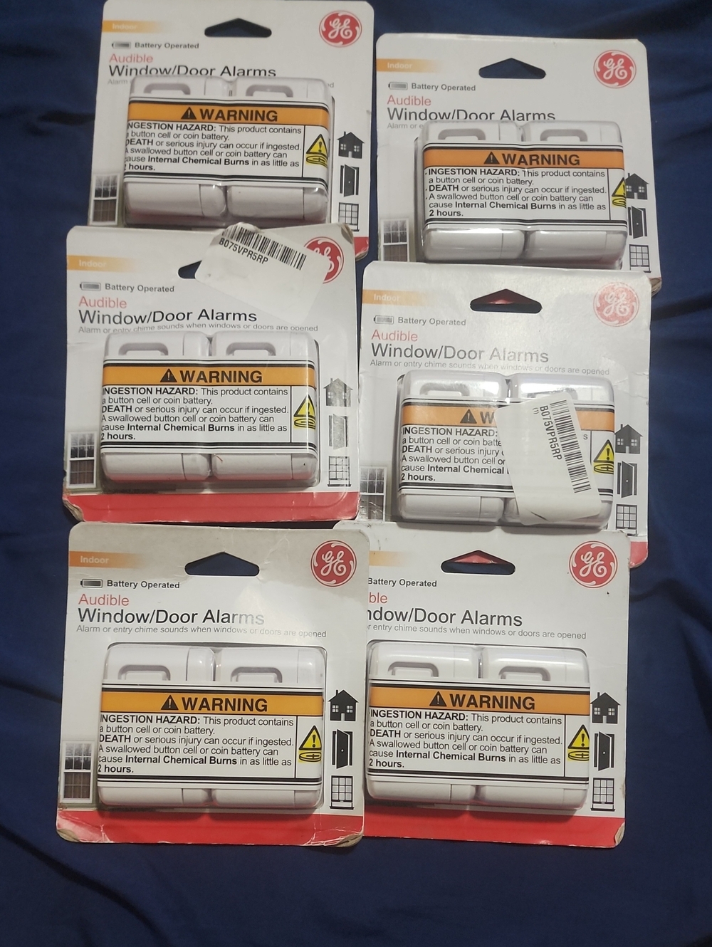 6 ge Audible Window/Door Alarm in White
